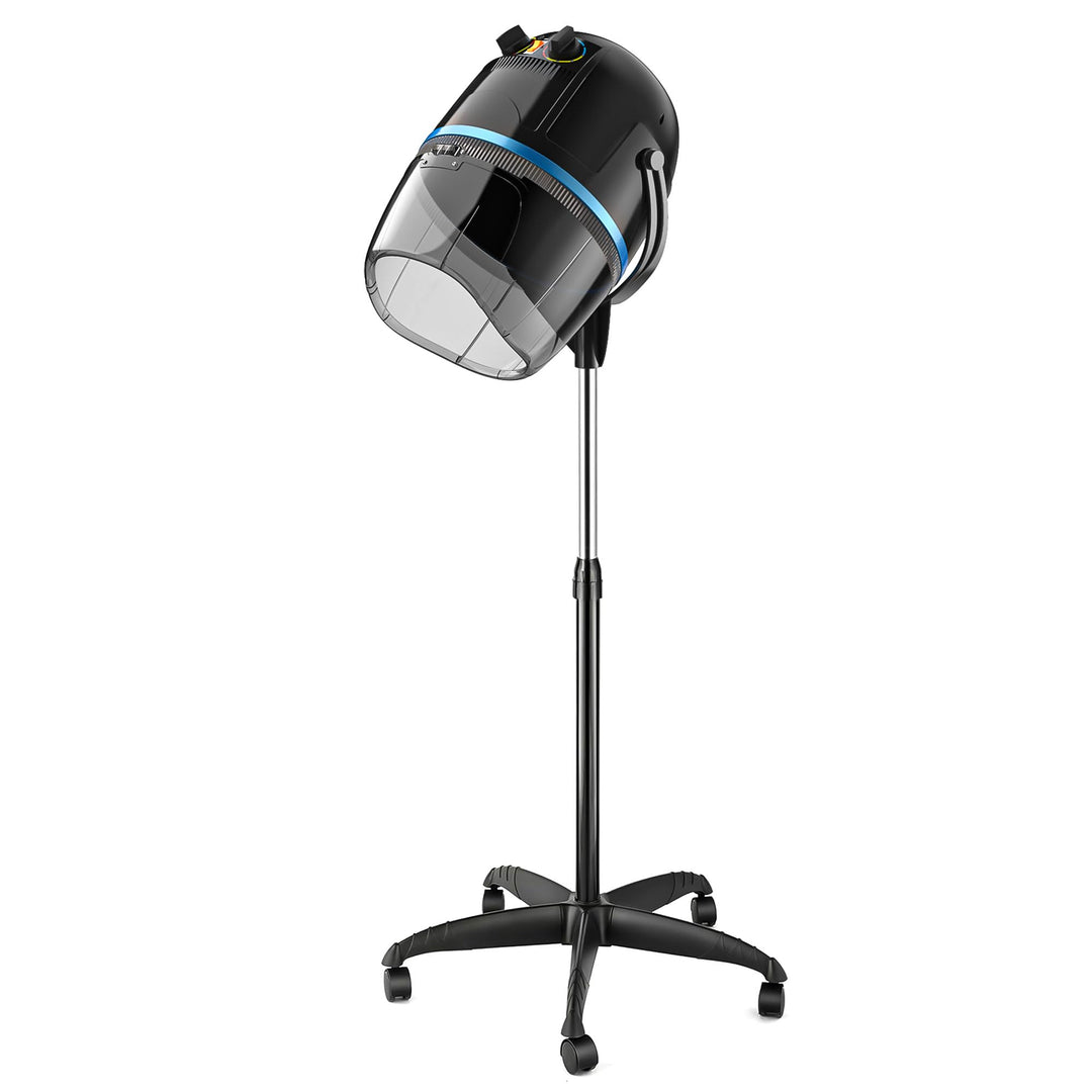 Nova Microdermabrasion Professional Hooded Floor Hair Dryer Adjustable Bonnet Hair Dryer Stand Up with Timer and Rolling Wheels for Beauty Spa Home Salon Equipment