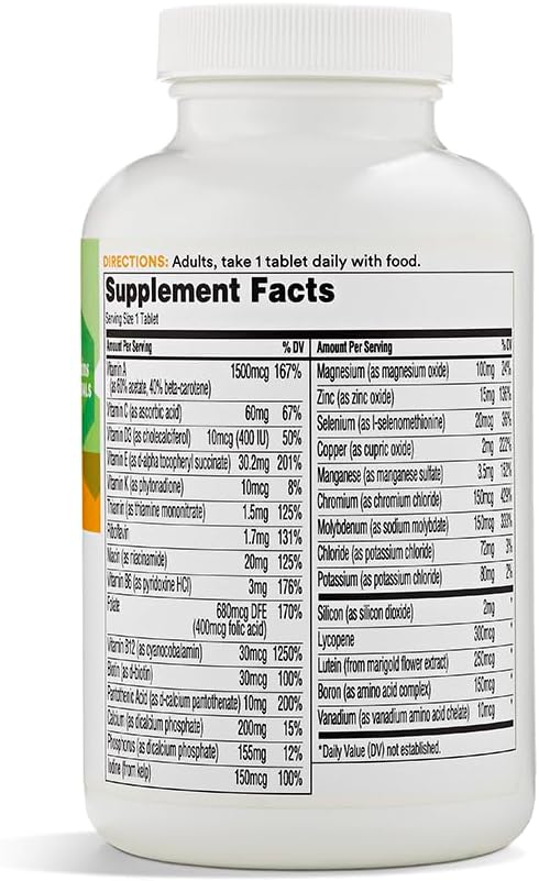 365 by Whole Foods Market, Mature Adult Once Daily Multi, 180 Count