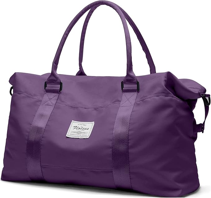 Travel Duffel Bag,Sports Tote Gym Bag,Shoulder Weekender Overnight Bag for Women