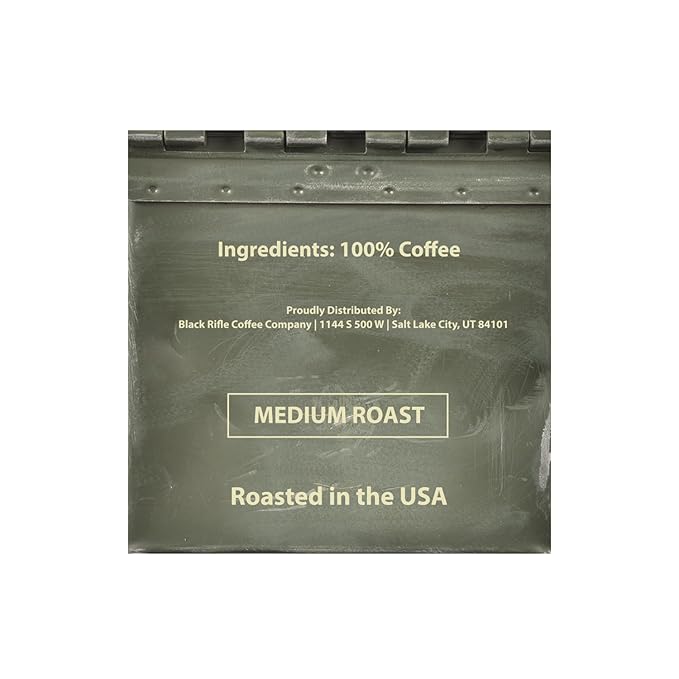 Black Rifle Coffee Company AK Espresso, Medium Roast K Cups, 12 Single Serve Coffee Pods