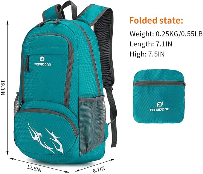 35L Lightweight Foldable Waterproof Packable Travel Small Hiking Backpack Daypack for men women