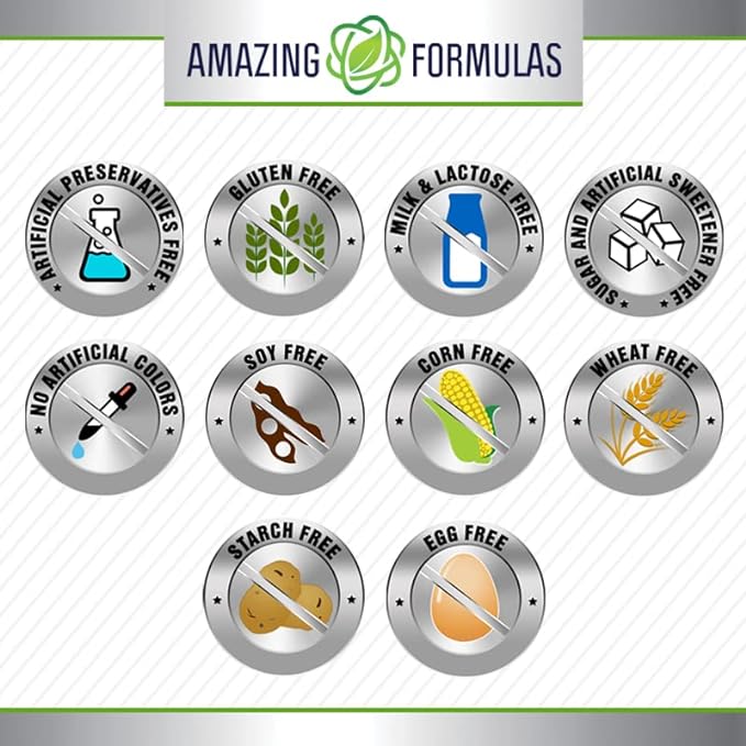 Amazing Formulas Magnesium Citrate | 200 Mg Tablets | Mineral Supplement | Non-GMO | Gluten Free | Made in USA (1 Pack, 120 Count)