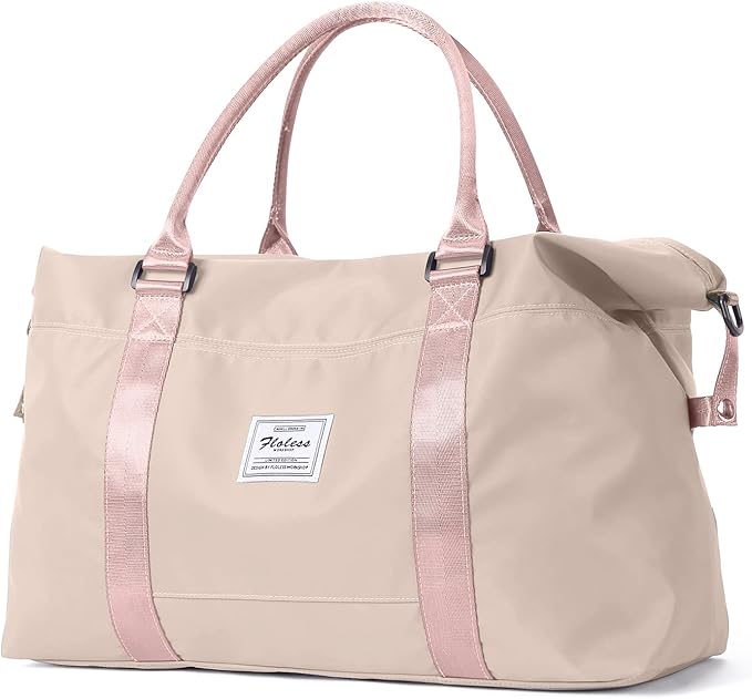 Travel Duffel Bag,Sports Tote Gym Bag,Shoulder Weekender Overnight Bag for Women