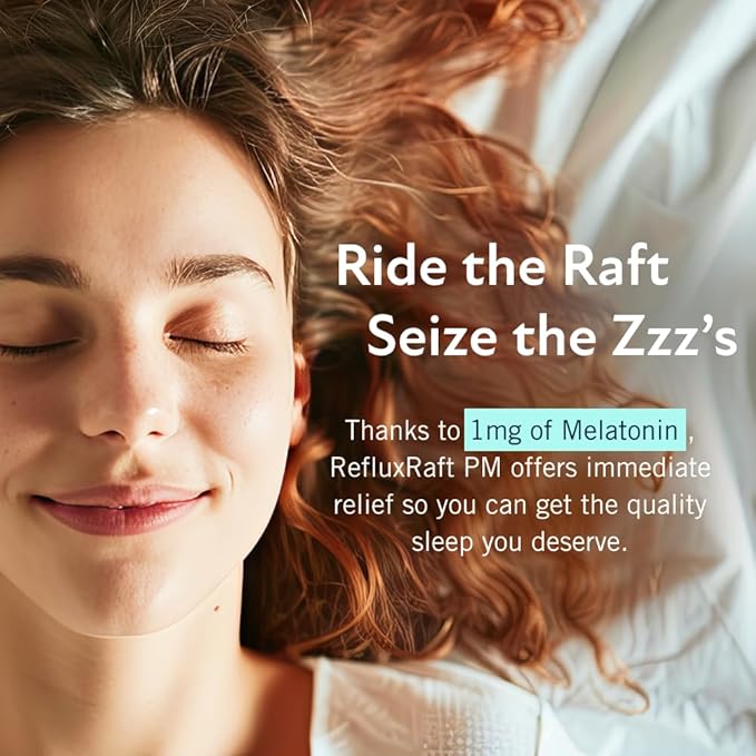 Acid Reflux Therapy PM, Organic Alginate & Melatonin, Rapid & Lasting Gerd, LPR & Digestion Symptom Support, Zero Sugar, Gluten Free, Midnight Berry, 47 Gel Servings Per 8 OZ Bottle, 2 Pack