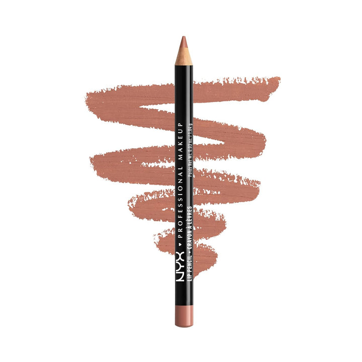 NYX Slim Lip Pencil | Long-Lasting Creamy Lip Liner | Hot Red - 2 Pack