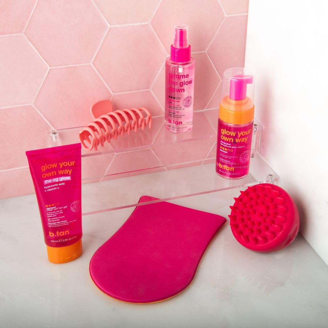 Self Tanning Gel Travel Kit | Mini Dark Tanner, Gradual Face Mist & Mitt
