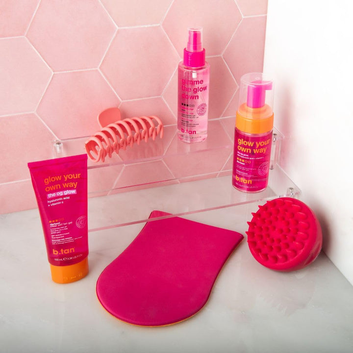 Self Tanning Gel Travel Kit | Mini Dark Tanner, Gradual Face Mist & Mitt