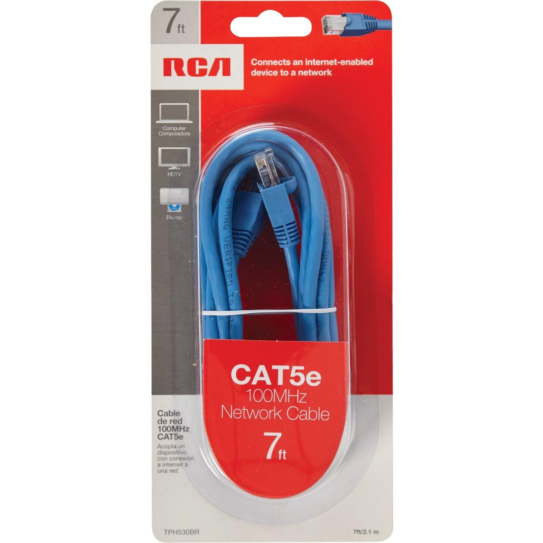 RCA 7-Feet Cat5e Cable - Blue (TPH530BR)