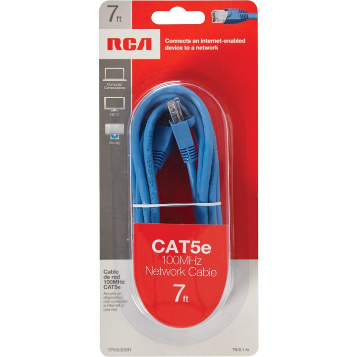 RCA 7-Feet Cat5e Cable - Blue (TPH530BR)
