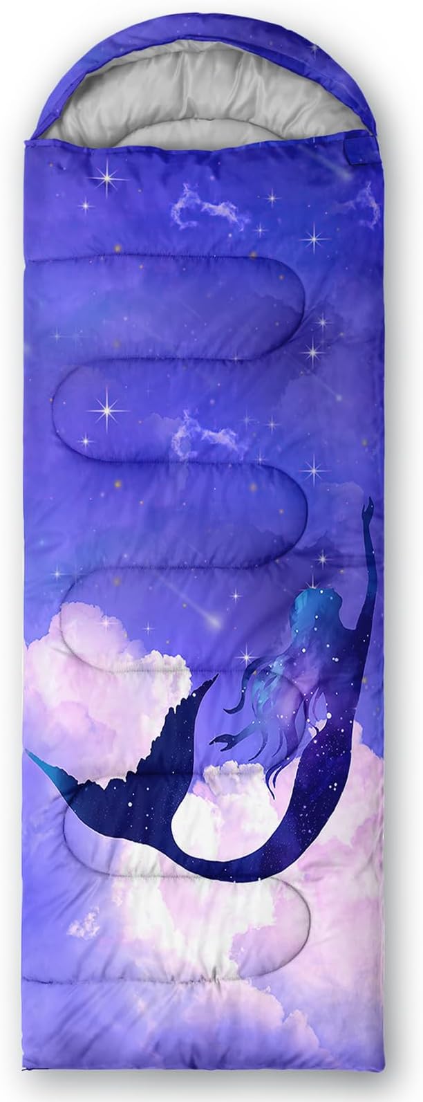 AILONEN Kids Floral Cat Camping Sleeping Bags,Lightweight & Waterproof,3 Season Warm & Cool Weather,Kawaii Kitten Sleeping Bags for Girls Adults,Travelling,Outdoors