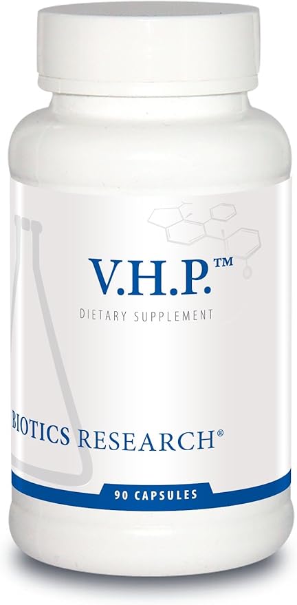 Biotics Research V.H.P. – Valerian, Hops, Passionflower, GABA, Anxiolytic, Relaxation Formula, 90 Capsules