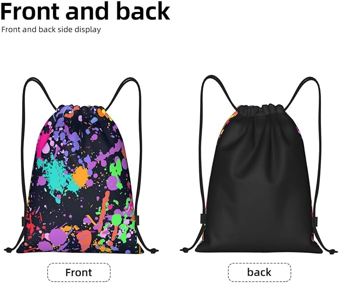 Graffiti Drawstring Bags Colorful Birthday Festival Party Favor Gift Decorations Baby Shower Candy Goodie Rewards Prize Bag String Backpack for Women Men