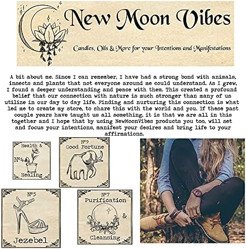 Attraction Abundance Essential Oils Herbal Spell Ritual Bath Salts with Real Herbs Botanicals Infused Enhance Beauty Love Power Control Success Confidence Attain Dreams Goals Self Love Acceptance