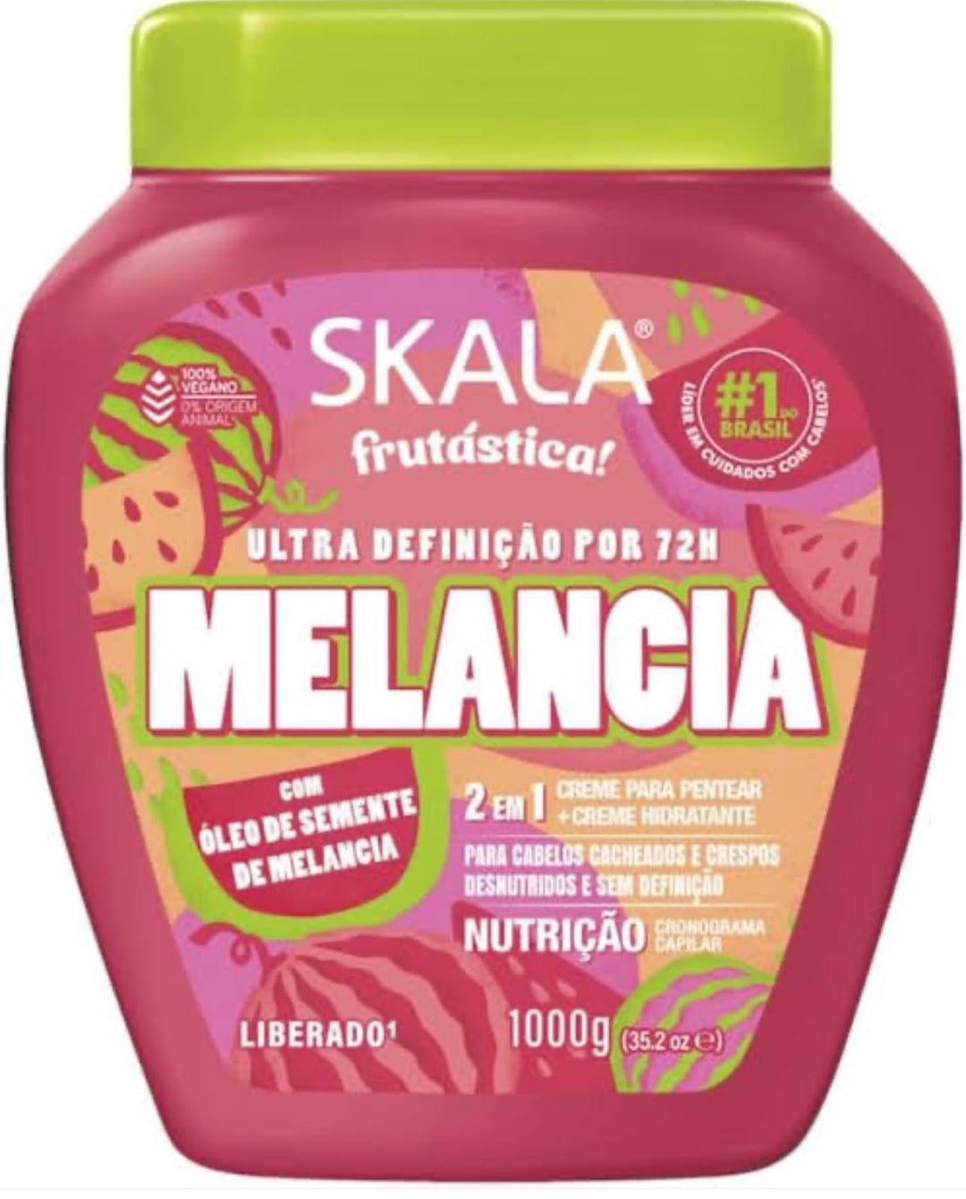 Skala - Linha Frutastica - Creme de Tratamento Melancia 1 Kg - (Fruitastic Collection - Watermelon Treatment Cream Net 35.37 Oz)