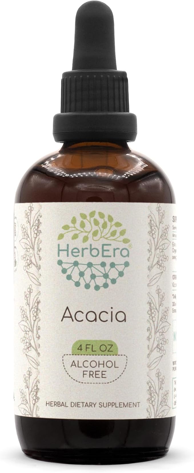 Acacia B120 Alcohol-Free Herbal Extract Tincture, Super-Concentrated Acacia (Senegalia Senegal) (4 fl oz)