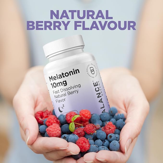 Balancebreens Melatonin 10mg Fast-Dissolve, 120 Tablets – Natural Sleep Aid for Restful Nights, Drug-Free Support for Relaxation and Tranquility