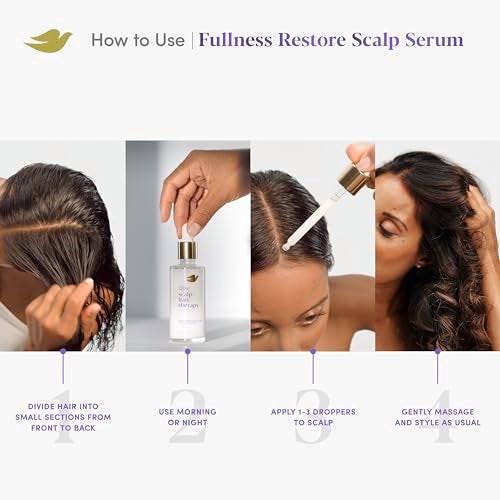 Dove Scalp + Hair Therapy Density Boost Serum Fullness Restore Visibly Thicker Hair In As Soon As 30 Days, Hydrating & Fast-Absorbing, Instantly Relieves Dry Scalp 2 Fl oz
