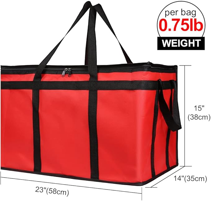 Insulated Reusable Grocery Shopping Bags, 4 Packs