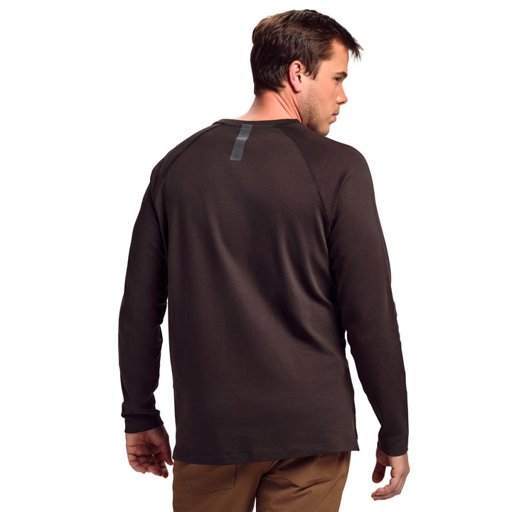 Beretta Men's Scout Performance Relaxed Fit Thermal Long Sleeve Henley Shirt for Hunting/Shooting/Active Wear, Peat, Small