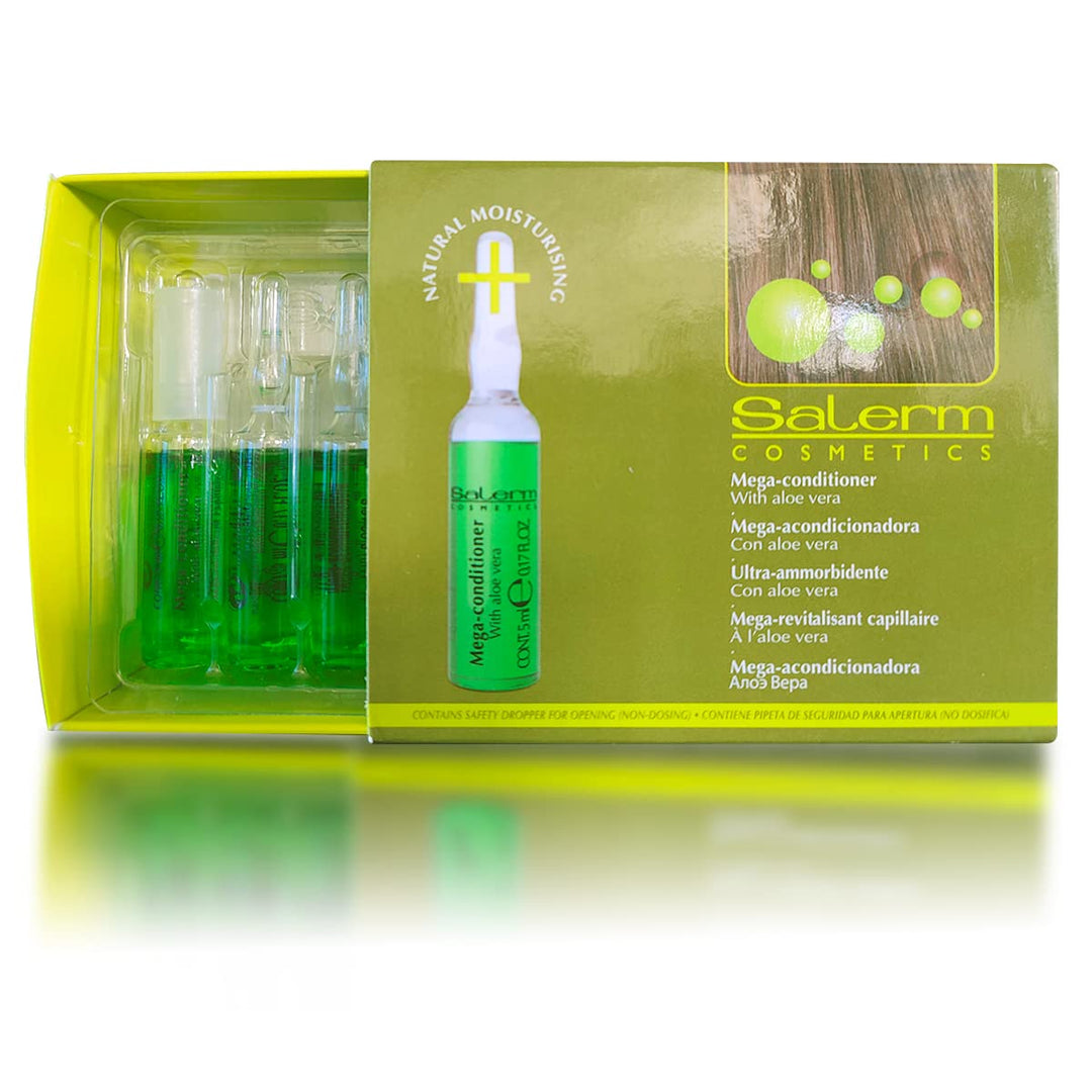 Salerm Mega Conditioner Ampoulet 12 X 5 Ml Repair Hydrate - Includes Gift - Maritrini Meza - Salerm Cosmetics Mega Conditioner F