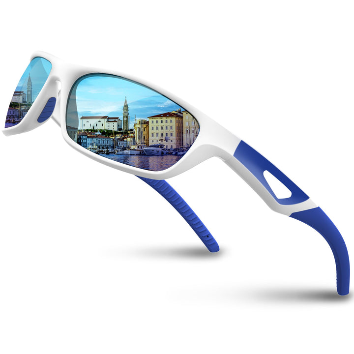 RIVBOS Polarized Sports Sunglasses Driving Sunglasses Shades for Men Women Tr90 Frame for Cycling Fishing Running RB831