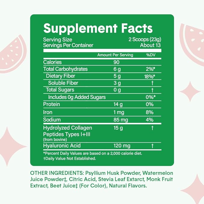 Bellway Super Fiber Powder + Collagen, Watermelon Super Fiber Gummies
