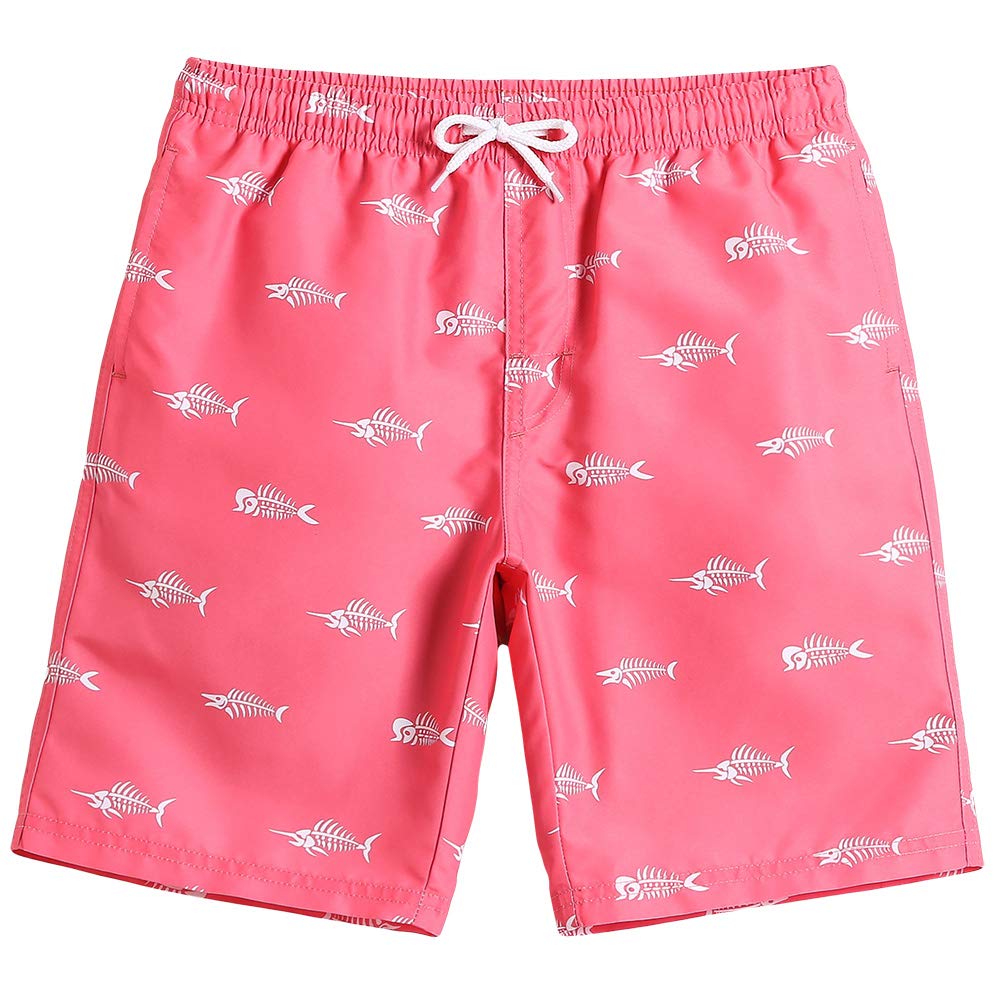 maamgic Boys Swim Trunks Toddler Swim Shorts Little Boys Bathing Suit Swimsuit Toddler Boy Swimwear,Pink,2 T