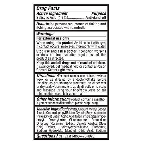 SheaMoisture Hair Care System Anti-Dandruff Pre-Wash For Stronger Hair & Healthier Scalp Formulated With Apple Cider Vinegar Fair Trade Shea Butter For Soft, Smooth Hair 4oz