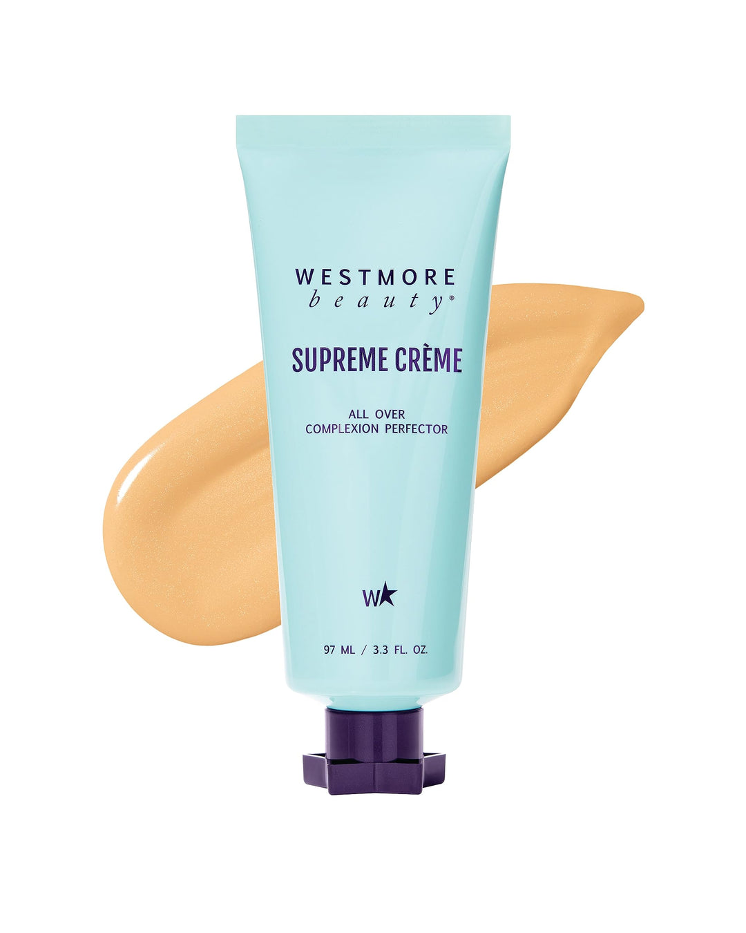 Westmore Beauty Supreme Creme All-Over Complexion Perfector – Long-Lasting CC Cream Foundation - Waterproof & Transfer-Resistant Skin Tint - 3.3 Oz (Light)