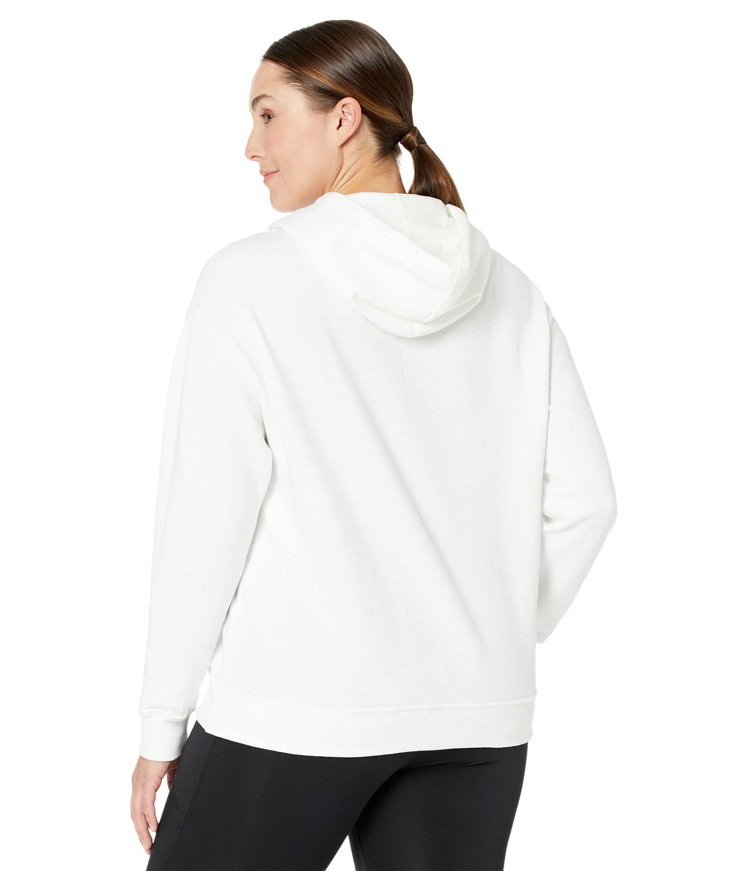 Champion Women's Poweblend Hoodie Size, White Script (Retired), 2X Plus