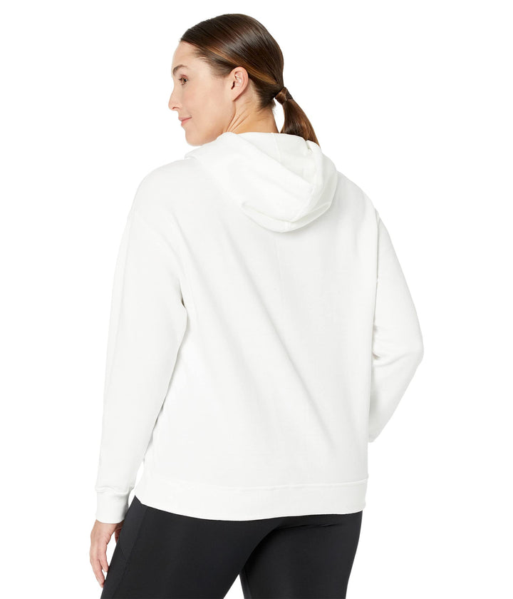 Champion Women's Poweblend Hoodie Size, White Script (Retired), 2X Plus