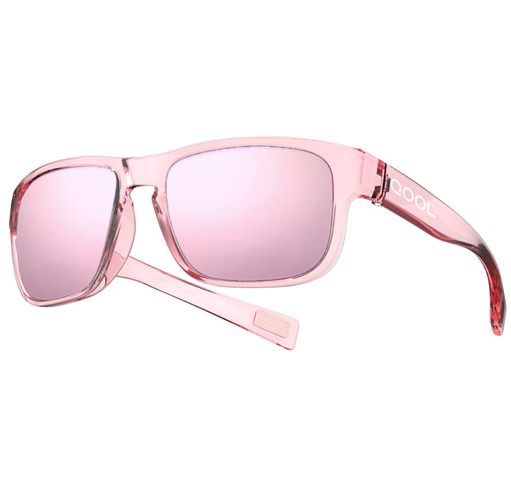 QOOL TIMES Living out your F11 Pink mirrored Polarized Casual sport Sunglasses for Women, Running Driving Golfing Cycling Hiking and Outdoor Gifts