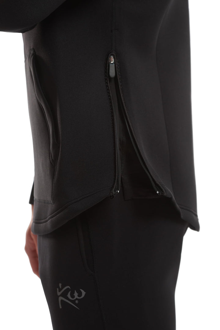 Kutting Weight - Sauna Hoodie V4 - SweatTech Neoprene Sauna Hoodie - For Exercise, Workout, Heat Training & Weight Loss - Breathable & Flexible - Maximize Workouts - Unisex - XS - Black