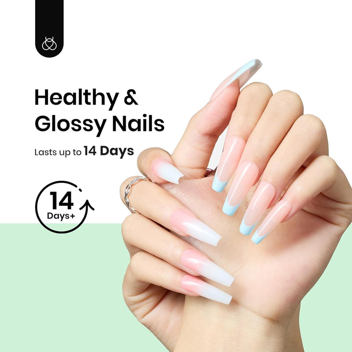 Beetles 3Pcs Builder Nail Gel Set | 15ml No Wipe Top Coat & Base Coat | Long-Lasting Shine for Women