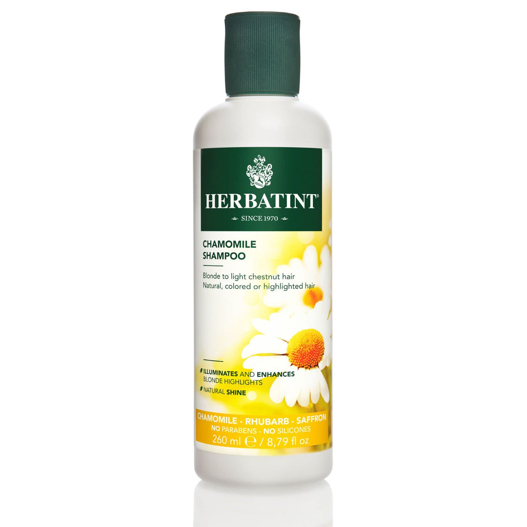 Herbatint Chamomile Shampoo - With Chamomile, Rhubarb, And Saffron - Enhance Blonde Highlights, Strengthen Hair - No Parabens, S