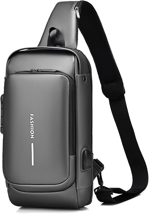Anti-theft Chest Bag Business Shoulder Bags Satchel Bag with USB