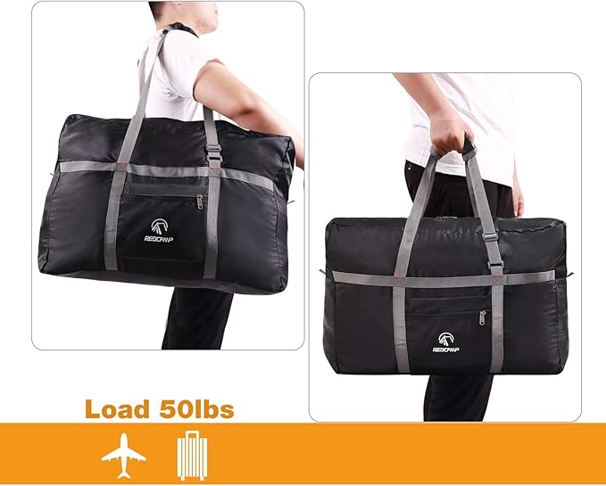 REDCAMP Foldable Travel Bag, Large Sports Bag, 75L/96L/100L, Lightweight Waterproof Tote Bag