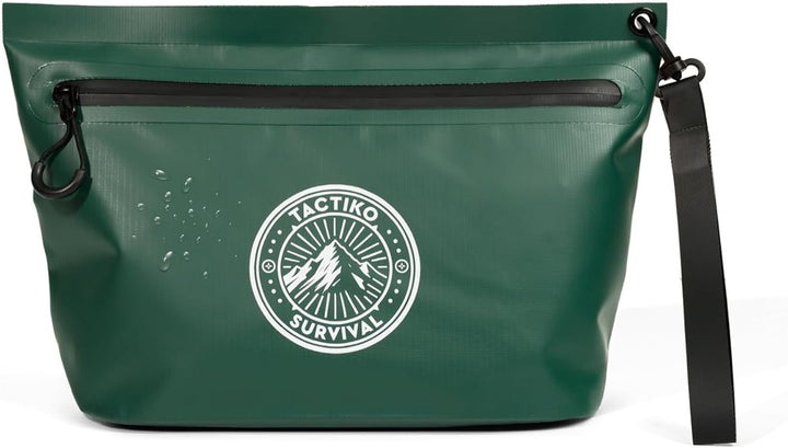 Tactiko Heavy-Duty 2L Splash Water Resistant Zipper Pouch - Hold-All Organizer for Dry Bags, Travel Bags