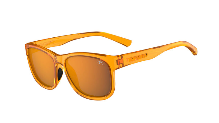 Tifosi Optics Swank XL Sunglasses (Amber Blaze, Atomic Orange Mirror with AR)
