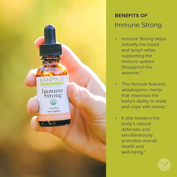 Banyan Botanicals Immune™ Strong Liquid Extract - Supports a Healthy Immune System* - Sustainably Sourced, Certified Organic, Fairly Traded