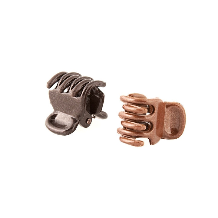 Goody Colour Collection Claw Hair Clips 12 Piece, Brunette Mini