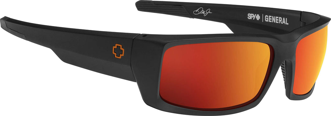 SPY General Dale Jr Matte Blk Happy Gry Grn W/ORG Spectra Mirror