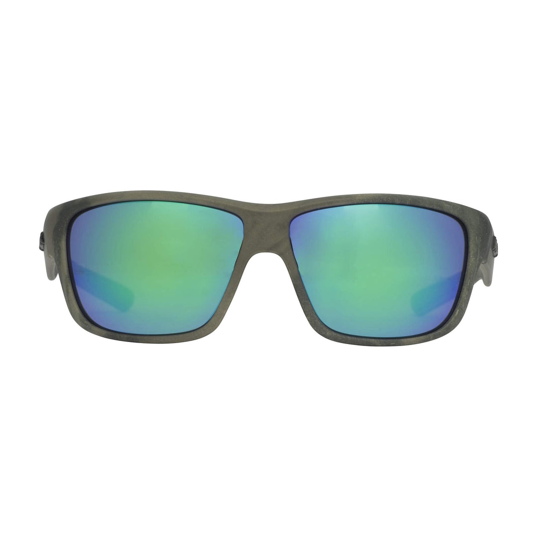 HUK, Polarized Lens Eyewear with Performance Frames, Fishing, Sports & Outdoors Sunglasses Panto, (Spar) Green Mirror/Southern Tier Subphantis, Medium/Large