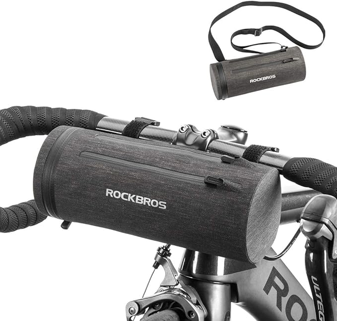 ROCKBROS Bike Handlebar Bag Bike Bag Front Frame Storage Bag Commuter Shoulder Bag Waterproof Large-Capacity Front Pack for Road Bike, MTB Mountain Bike