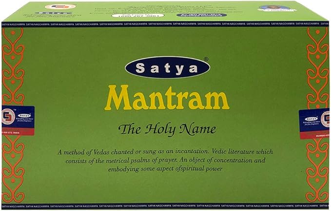 Mantram Incense Sticks and Incense Stick Holder Bundle Insence Insense Satya Incense