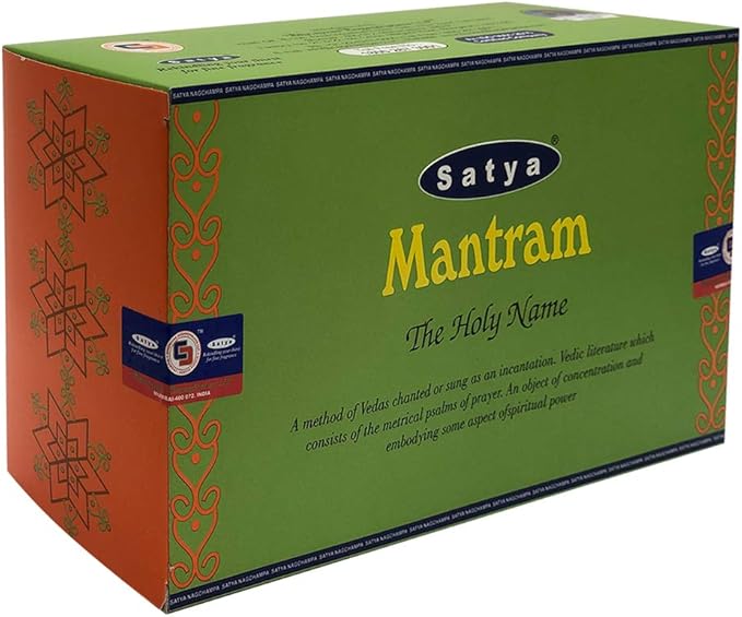 Mantram Incense Sticks and Incense Stick Holder Bundle Insence Insense Satya Incense