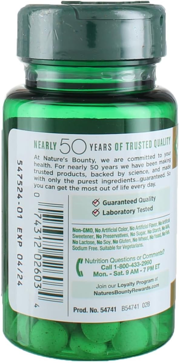 Nature's Bounty Mega Chromium Picolinate 800 mcg tablets 50 ea (Pack of 2)