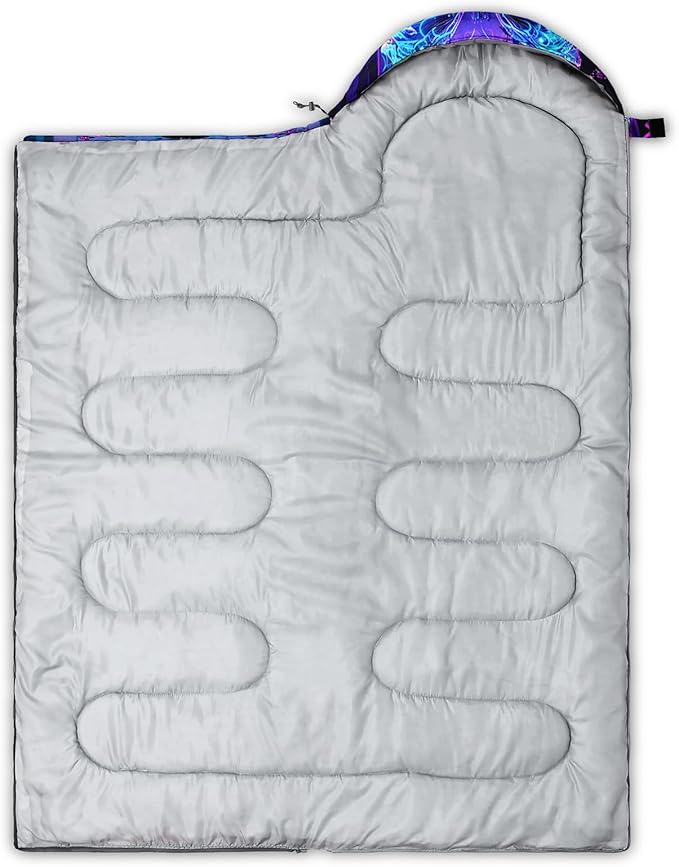 AILONEN Kids Floral Cat Camping Sleeping Bags,Lightweight & Waterproof,3 Season Warm & Cool Weather,Kawaii Kitten Sleeping Bags for Girls Adults,Travelling,Outdoors