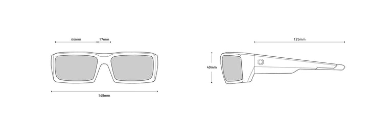 Spy Optic Men's General Rectangular Sunglasses, Ansi Black/Gray, 60 mm