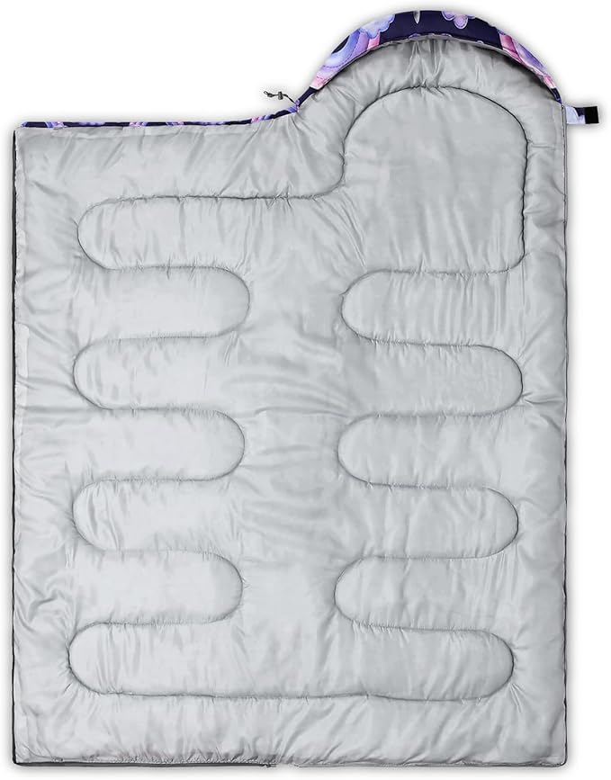 AILONEN Cartoon Fox Camping Sleeping Bag for Boys Girls Adults,Lightweight & Waterproof,3 Season Warm & Cold Weather,Portable,Kawaii Fox Printed Sleeping Bag,Traveling,Camping,Hiking